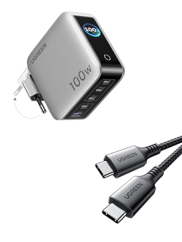 Chargeur USB C 100W rapide UGREEN Nexode Pro avec affichage TFT haute précision