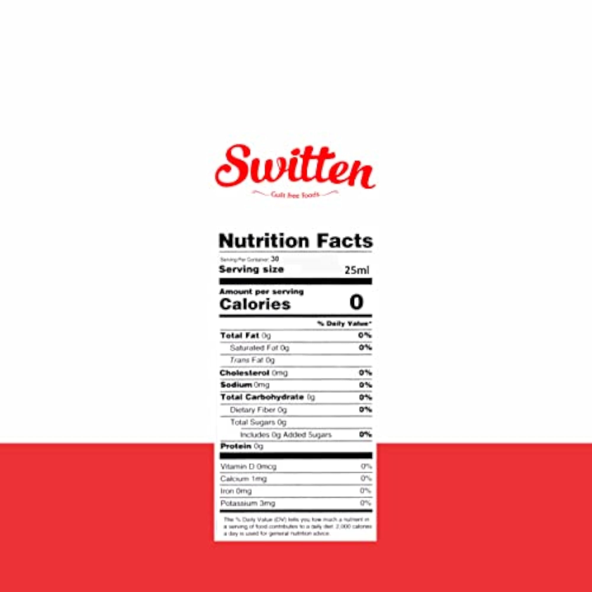 Switten Stevia Drops, Natural Sweetener, Zero Calorie