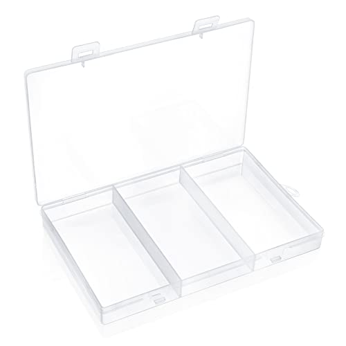 Consejos para Comprar Expositores y envases para bisutería los 10 mejores. 43 Naler Caja de JoyerÍa Organizador Caja de Almacenamiento con 3 Ranuras para Decoración de Uñas Joyas Cajas de Contenedores Cuadrículas