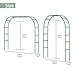 Adorox Adorox 7.8ft Garden Arch Trellis for Climbing Plants, Metal Arch Frame, Pumpkin Archway Outdoor Garden Arbors and Arches for Halloween Christmas Birthday Party Baby Shower Decoration (Green)