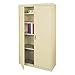 Realspace? 36"W Steel 5-Shelf Cabinet, Putty