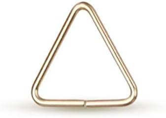 Jump Ring Open Triangle 14Kt Gold Filled 20.5ga 7.6mm - 20pcs (10496)/1