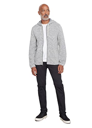 Vince Men's Marbled Fleece Zip Up Hoodie