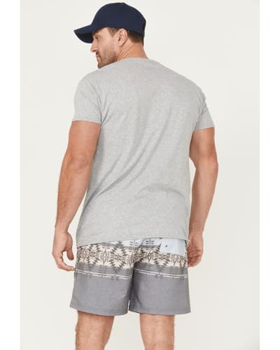 HOOEY Men's Big Wake Southwestern Striped Board Shorts - HB2035AZST XX- US Blue3