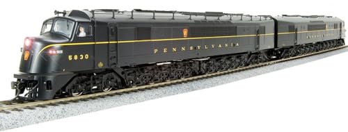 Broadway Limited 2502 PRR Centipede #5829/#5817 Set, Brunswick Green, Buff Lettering, Single-Stripe Freight Scheme, Both Units Paragon3/DC/DCC, HO