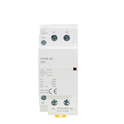 Contacteur modulaire HCH8-63 2P 63A 1NO1NC 230V pour tableau électrique Din