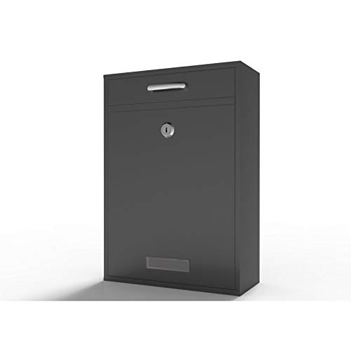 ALEKO USMB06BK Durable Security Locking Wall Mounted Mail Box Drop Box with Lock