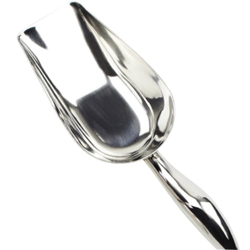 iplusmile Cuchara para Hielo Pequeña de Acero Inoxidable Pala para Alimentos y Resistente y Pulida para Cocina Bar Buffet y Fiestas