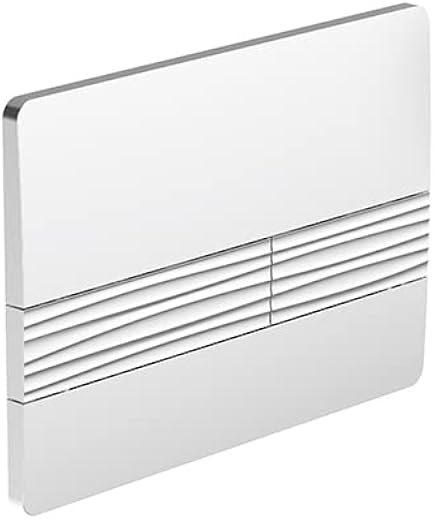 KOHLER RIVIERA Mechanical Dual-flush Faceplate in Polished Chrome color compatible with Kohler Mechanical in-wall tank or ...