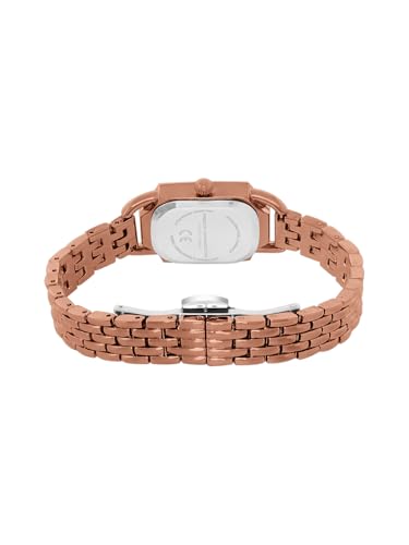 Image of French Connection Opessence Analog Brown Rectangle Dial Watch for Women-FCN0177BRM