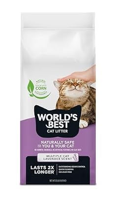 World's Best Cat Litter Lavender, Long-Lasting Odor Control, 32 lb Bag