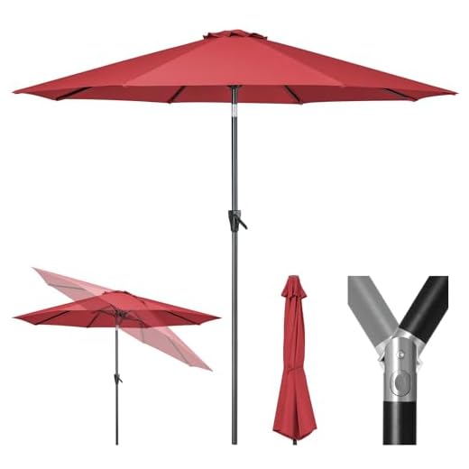 Tempera 9ft Market Patio Umbrella
