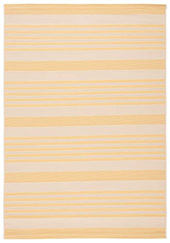 SAFAVIEH Courtyard Collection 2' x 3'7" Gold/Beige CY6062 Nautical Coastal