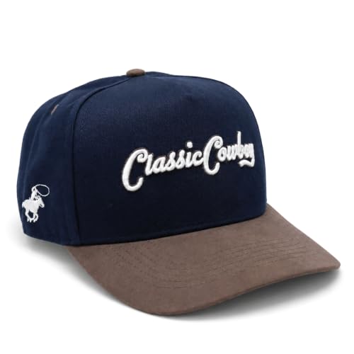 Image of Western Cap - Solid Back Adjustable Snap Back Hat for Men and Women - Ideal for Outdoors and Everyday Wear