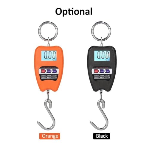 3pcs 200KG High Precision Digital Hook Scale with LCD Display, Portable Electronic Weight Scale for Fishing, Luggage, and Home Use - Kg/Lb/N Options