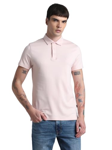 Image of JACK & JONES Men's Cotton Solid Slim Fit T-Shirt