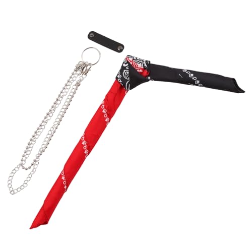 Hiphop Kerchief Pants Chain Bandanas Wallet Chain Ribbon Bikers Headscarf Metal Keychain Bag Pants Jewelry2
