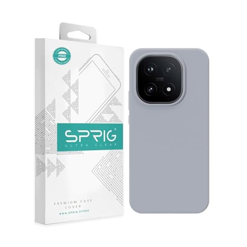 Image of SPRIG Compatible with IQOO 15 5G SilkTone Back Cover Silicone Mobile Case for Men, Women, Boys and Girls with Camera Protection Drop Tested Shock Proof Wireless Charging Compatible (Blue Grey)
