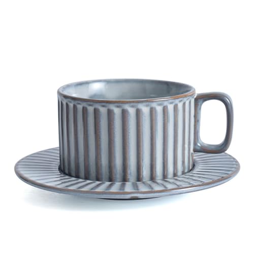 Tasse à café en céramique rétro de luxe pour tasse à thé au lait et eau de 200 ml