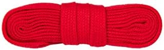 WorkerWalker Flache Schnürsenkel für Sicherheitsschuhe, aus strapazierfähiger Modacryl-Baumwollfasermischung, STR Laces PRO, 1 Paar (31 - Rot/130 cm - 51 inch)