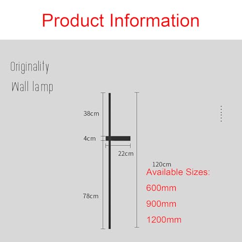 Iluminación de pared para dormitorio y pasillo con aplique LED largo regulable 4