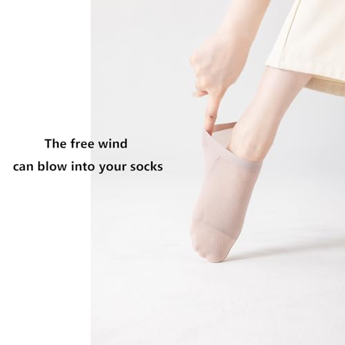 Womens Thin Socks Non Slip Ultra Thin Liner Socks Nylon Cool Sense No Show Socks Sheer Lightweight3