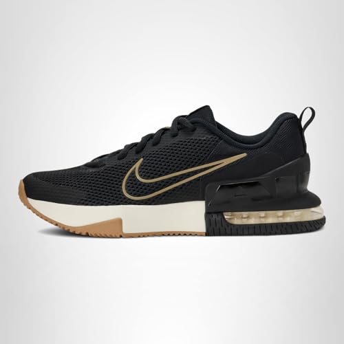Nike Men's Air Max Alpha Trainer 6 Workout Shoes, Black/Parachute Beige-Sail, 9.5