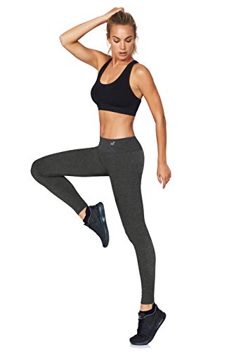 Boody Body EcoWear Active Womenâ€™s Full Leggings Made from Natural Organic Bamboo Viscose â€“ Soft Breathable Eco Fashion for Sensitive Skin - Dark Grey Marl, X-Small
