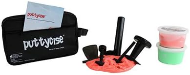 Puttycise TheraPutty Economy Set, 5 Tools, 2 x 1 lb. Putties, Medium (Red and Green)