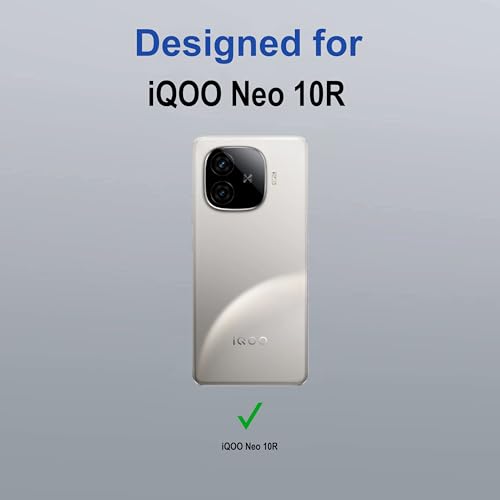 Image of amazon basics Back Case Cover for iQOO Neo 10R | Compatible for iQOO Neo 10R Back Cover | Case Cover with Camera Protection | (TPU + PC | Transparent)