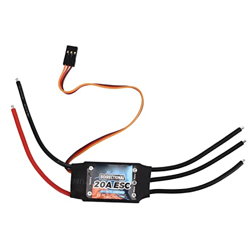 Facile da usare: ESC brushless bidirezionale, non è necessario calibrare la corsa dell'acceleratore, plug and play. È possibile installare rapidamente l'ESC e metterlo immediatamente in funzione
