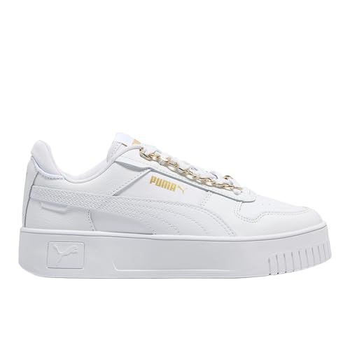Image of PUMA Womens Carina Street Blingbling Lace Up Sneakers Shoes Casual - White