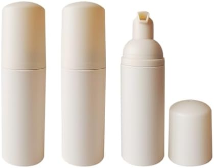 GSHLLO 3 Pcs 60 ml Empty Foam Pump Bottles Small Mousse Pump Dispenser Plastic Lash Shampoo Bottles Facial Cleanser Foaming Bottle Travel Size Soap Dispenser Refillable Hand Sanitizer Bottle image 2