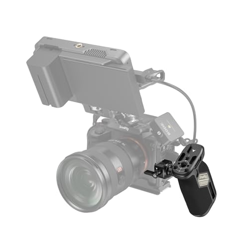 Image of SmallRig Push-Button Rotating Side Handle Kit, with Handgrip and Mini Side NATO Rail for Camera Cage