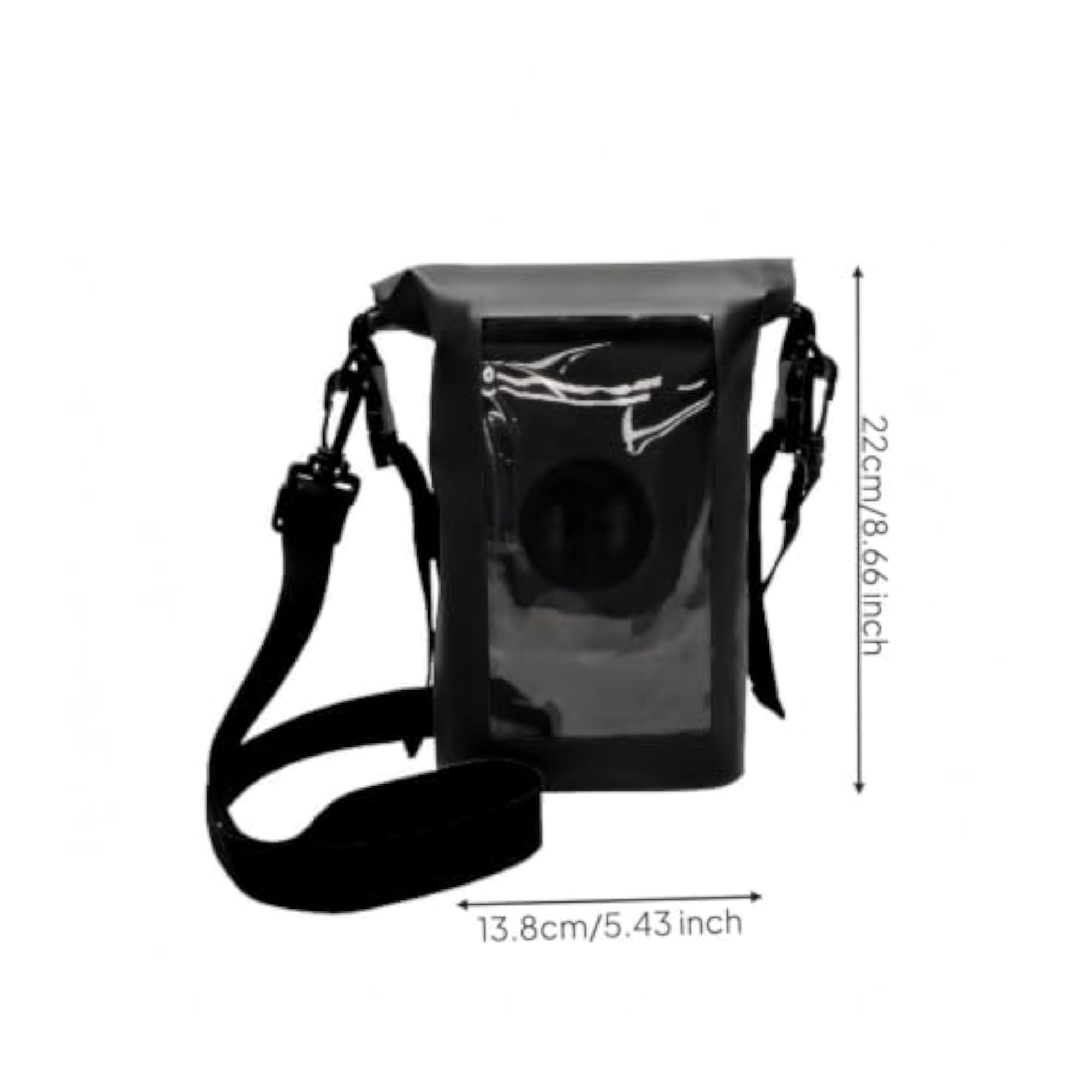 Touchscreen Compatible Waterproof Phone Bag with Shoulder Strap