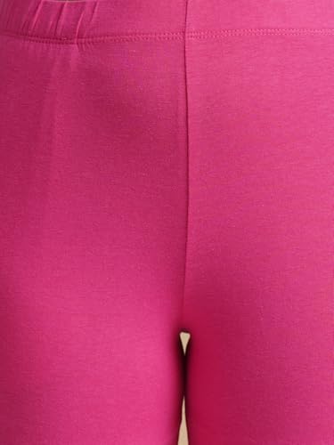 Image of ONE SKY Women Full Length Leggings | Cotton Modal Spandex Blend | High Waist Stretchable & Bio-Washed Fabric | Colour-Lock Technology | Comfortable Leggings for Women