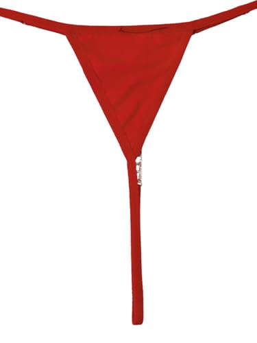 Image of RoseSeek Women's Sparkling Butterfly Chain Underwear Low Rise Cheeky G String Panty