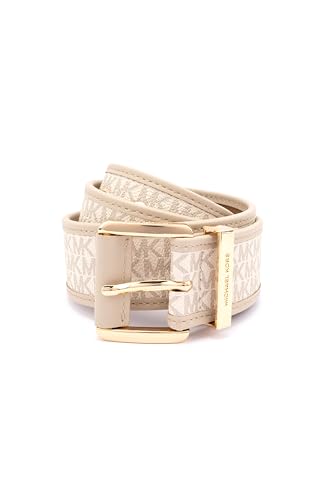 Michael Kors Women's 1.75 Inch Logo Belt with Grommets, Stylish Fashion Accessory for Everyday Wear