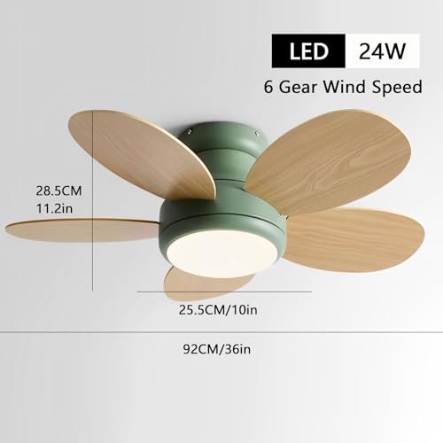 Ventilateur de plafond avec éclairage LED moderne et télécommande