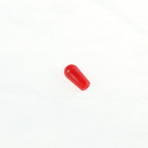 mLaval Guitar Parts Metric M3.5 Switch Tip knob Cap for Toggle Pickup Selector,Plastic/Red