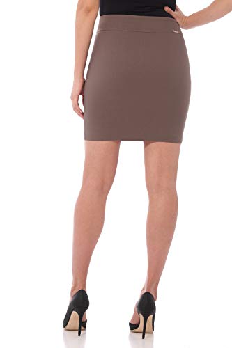 Image of Rekucci Women's Ease Into Comfort Above The Knee Stretch Pencil Skirt