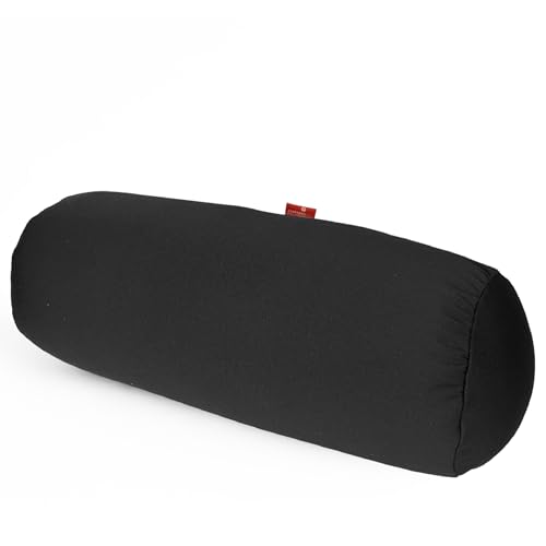 COVERBAGBCN - Coussin Cylindrique Anti-Stress | Soulagement des Cervicales et Lombaires | Remplissage de Billes Confortables | Tissu Spandex Doux au Toucher | Lavable en...