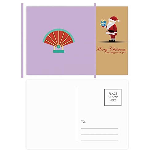 Cartes postales Père Noël en porcelaine Fan China, coffret cadeau de vœux