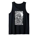 Liquid Death Godmachine Heavy Metal Skeleton Etching Water Camiseta sin Mangas