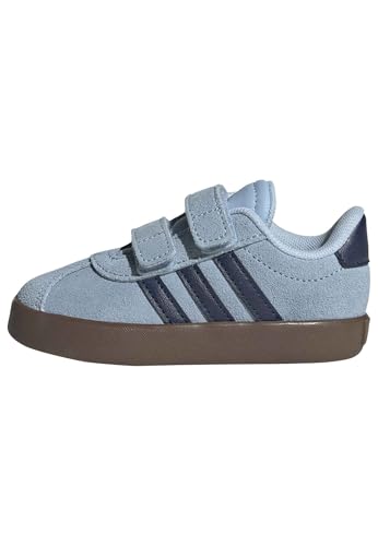 Image of adidas Boys Vl Court 3.0 Slip On Sneakers Shoes Casual - Pink, White