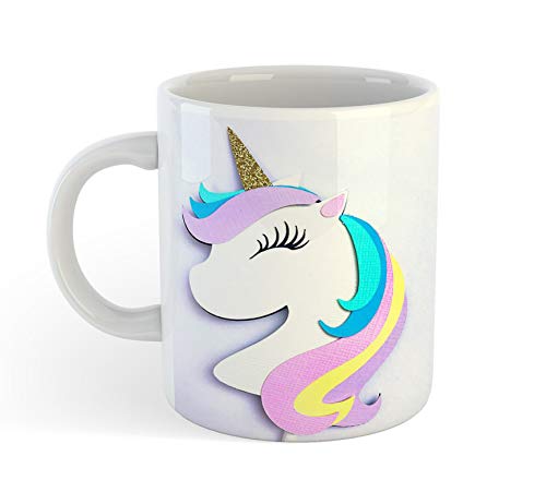 TrendHub Unicorn Design Printed Coffee Mug| Ceramic Tea Cup| Gift for Girls and Bestfriend| Microwave and Dishwasher Safe