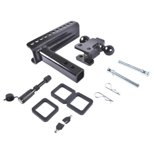 Enganche de remolque de 2 pulgadas con elevación de 8 pulgadas para remolcar caravanas 6