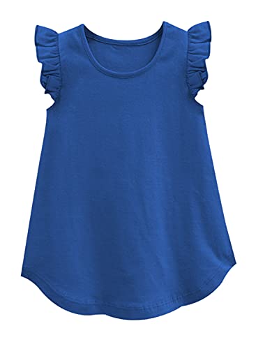 Image of A.T.U.N. (All Things UBER Nice) Girl's Polyester Regular Fit Solid Round Neck Knee Length Regular Top