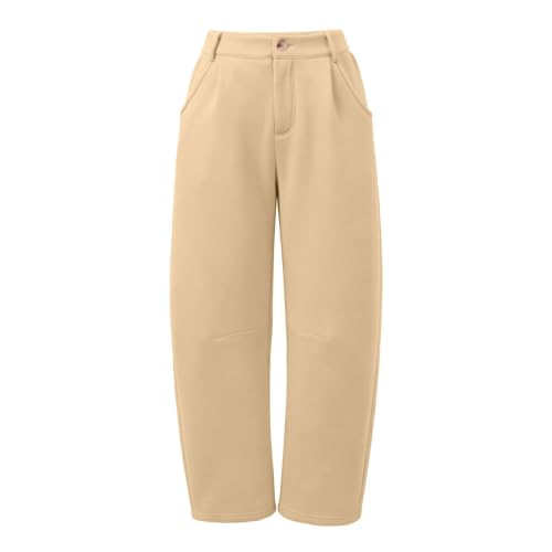 Elneeya Womens Barrel Sweatpants Baggy Elastic Waist Casual Office Pants - image 5