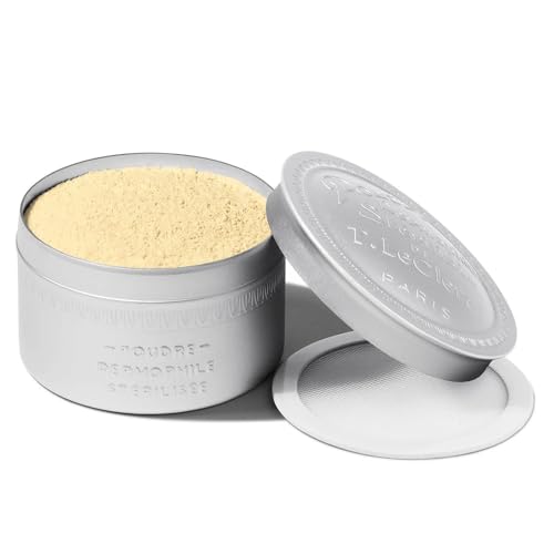 Image of T.LeClerc DERMOPHILE Loose Rice Powder - Jumbo Size - Long-Lasting Mattifying Setting Powder - Natural Finish for All Skin Types (BANANE, 25G)